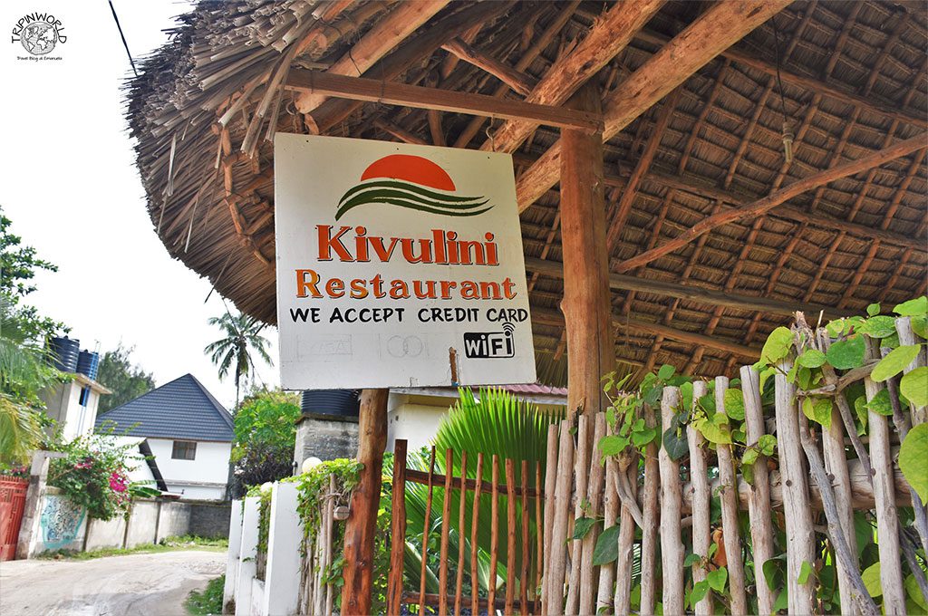 vacanza a nungwi kivulini ristorante