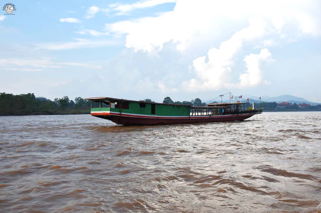 chiang rai battello sul fiume mekong