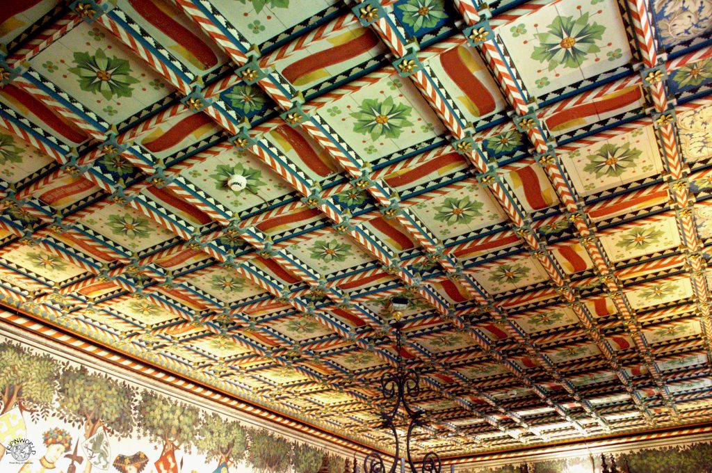 soffitto castello bonoris 