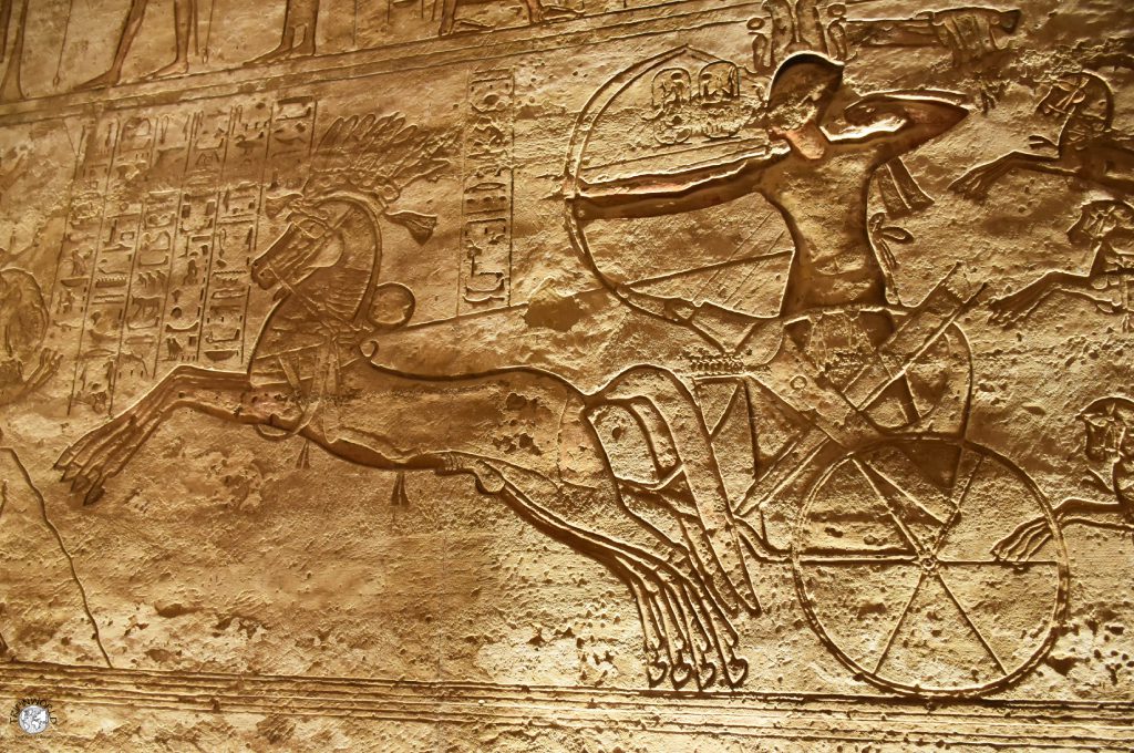 rilievo di ramses II in guerra templi di abu simbel