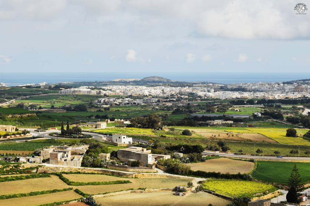 mdina isola di malta panorama dal belvedere
